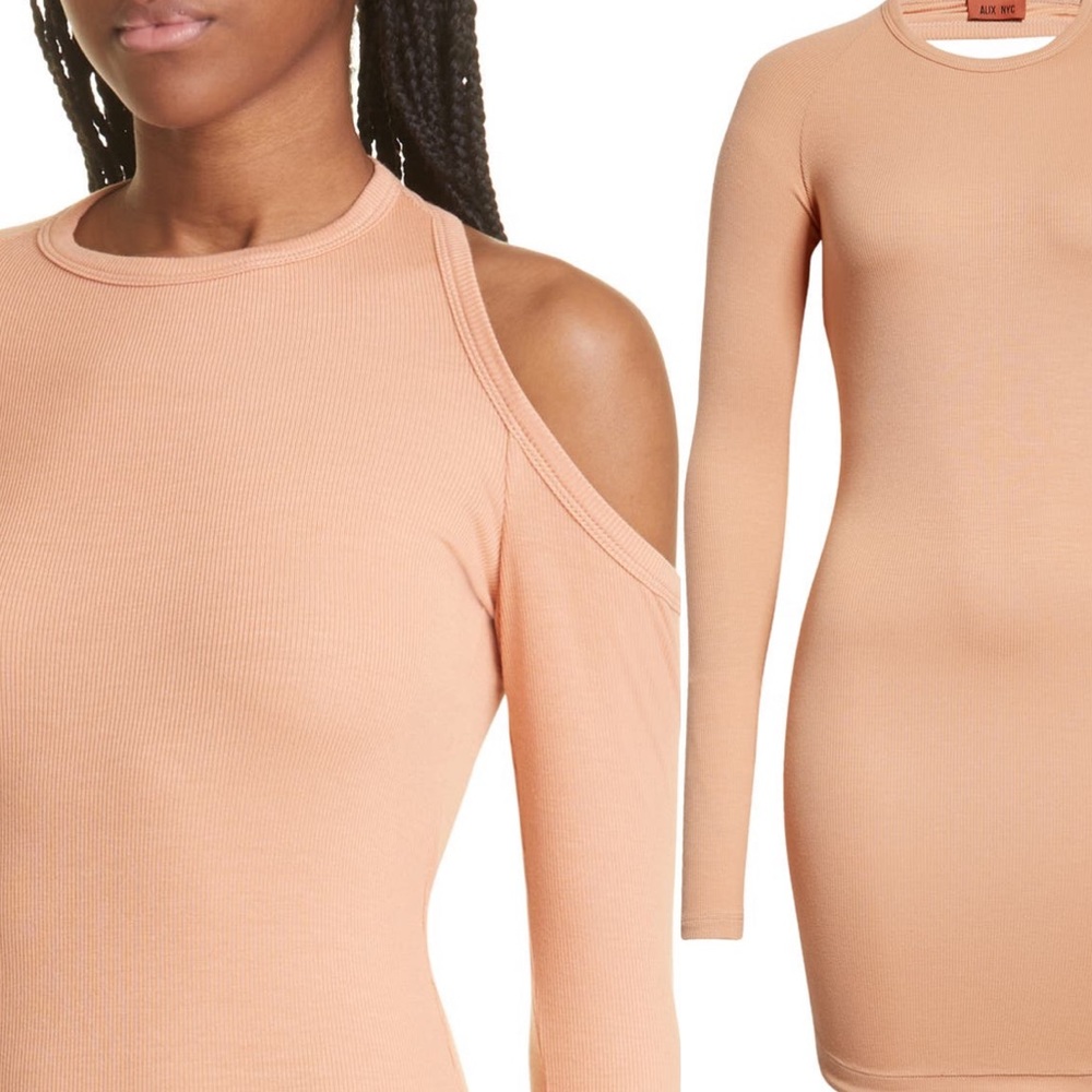 8hrs sale! sale! Alix NYC Elton Single Cold Shoulder mini dress